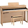 Roland HP702 Digital Upright Piano With Bench Light Oak