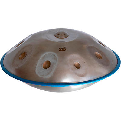 X8 Drums HPE-V Vintage Series Pro Handpan D Sabye Stainless-Steel With Bag, 9 Notes