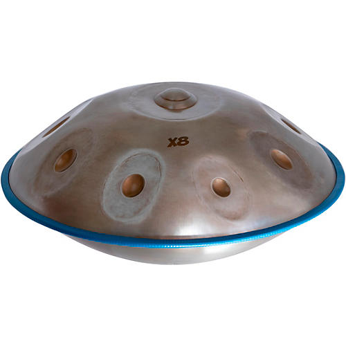 X8 Drums HPE-V Vintage Series Pro Handpan D Sabye Stainless-Steel With Bag, 9 Notes