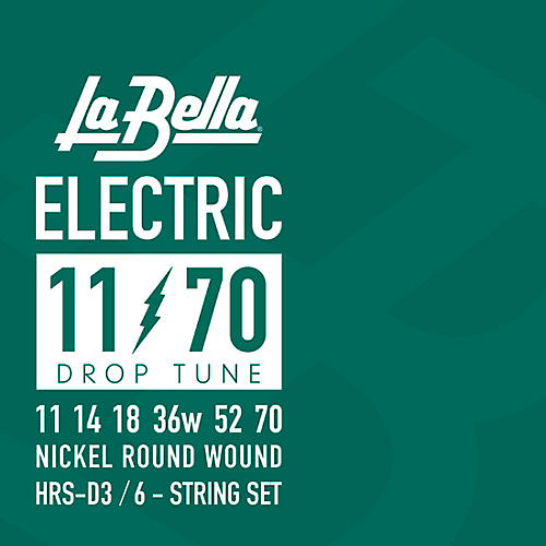 LaBella HRS-D Drop Tune Electric Guitar Strings 11 - 70