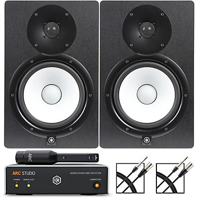 Yamaha HS8 8" Studio Monitor Pair With IK Multimedia ARC Studio Advanced Room Correction System