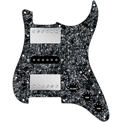 920d Custom HSH Loaded Pickguard for Stratocaster With Nickel Smoothie Humbuckers, Black Texas Vintage Pickups and S5W-HSH Wiring Harness