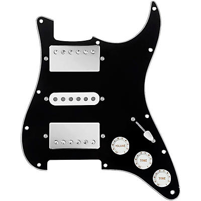 920d Custom HSH Loaded Pickguard for Stratocaster With Nickel Smoothie Humbuckers, White Texas Vintage Pickups and S5W-HSH Wiring Harness