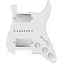 Open-Box 920D Custom HSH Loaded Pickguard for Stratocaster With Nickel Smoothie Humbuckers, White Texas Vintage Pickups and S5W-HSH Wiring Harness Condition 1 - Mint White