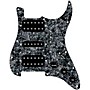 920d Custom HSH Loaded Pickguard for Stratocaster With Uncovered Smoothie Humbuckers, Black Texas Vintage Pickups and S5W-HSH Wiring Harness Black Pearl