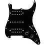 920d Custom HSH Loaded Pickguard for Stratocaster With Uncovered Smoothie Humbuckers, Black Texas Vintage Pickups and S5W-HSH Wiring Harness Black