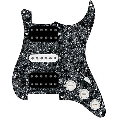 920d Custom HSH Loaded Pickguard for Stratocaster With Uncovered Smoothie Humbuckers, White Texas Vintage Pickups and S5W-HSH Wiring Harness