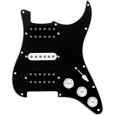 920d Custom HSH Loaded Pickguard for Stratocaster With Uncovered Smoothie Humbuckers, White Texas Vintage Pickups and S5W-HSH Wiring Harness