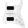 920d Custom HSH Loaded Pickguard for Stratocaster With Uncovered Smoothie Humbuckers, White Texas Vintage Pickups and S5W-HSH Wiring Harness White Pearl