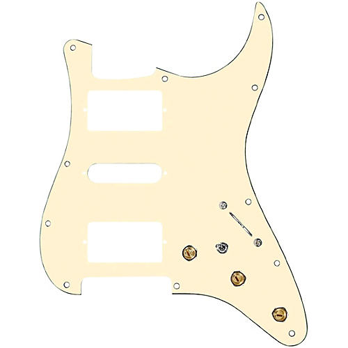 920d Custom HSH Pre-Wired Pickguard for Strat With S5W-HSH Wiring Harness Aged White