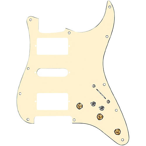 920d Custom HSH Pre-Wired Pickguard for Strat With S7W-HSH-2T Wiring Harness Aged White