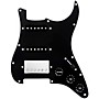 920d Custom HSS Loaded Pickguard For Strat With A Nickel Cool Kids Humbucker, Black Texas Grit Pickups and Black Knobs Black