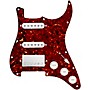 920d Custom HSS Loaded Pickguard For Strat With A Nickel Smoothie Humbucker, White Texas Vintage Pickups and White Knobs Tortoise