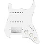 920d Custom HSS Loaded Pickguard For Strat With A Nickel Smoothie Humbucker, White Texas Vintage Pickups and White Knobs White