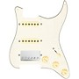 920d Custom HSS Loaded Pickguard for Strat With Nickel Cool Kids Humbucker, Aged White Texas Grit Pickups & Black Knobs Parchment