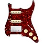 920d Custom HSS Loaded Pickguard for Strat With Nickel Cool Kids Humbucker, Aged White Texas Grit Pickups & Black Knobs Tortoise