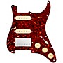 920d Custom HSS Loaded Pickguard for Strat With Nickel Smoothie Humbucker, Aged White Texas Vintage Pickups & Aged White Knobs Tortoise