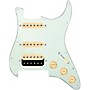 920D Custom HSS Loaded Pickguard for Strat With Uncovered Roughneck Humbucker, Aged White Texas Growler Pickups & Black Knobs Mint Green