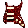 920d Custom HSS Loaded Pickguard for Strat With Uncovered Roughneck Humbucker, Aged White Texas Growler Pickups & Black Knobs Tortoise