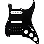 920D Custom HSS Loaded Pickguard for Strat With Uncovered Smoothie Humbucker, White Texas Vintage Pickups, White Knobs Black