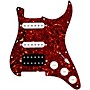 920d Custom HSS Loaded Pickguard for Strat With Uncovered Smoothie Humbucker, White Texas Vintage Pickups, White Knobs Tortoise
