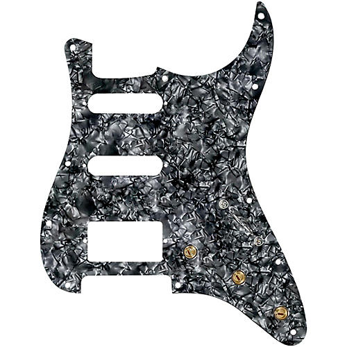 920d Custom HSS Pre-Wired Pickguard for Strat With S5W-HSS-BL Wiring Harness Black Pearl