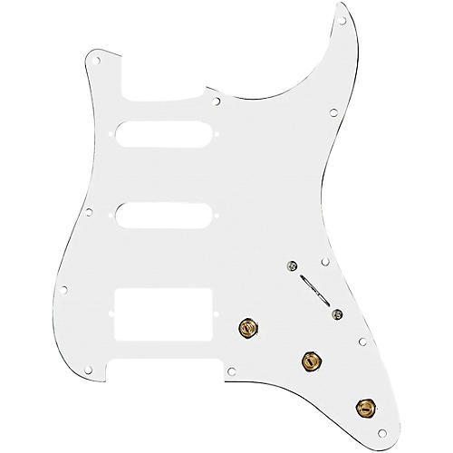 920d Custom HSS Pre-Wired Pickguard for Strat With S5W-HSS-BL Wiring Harness White