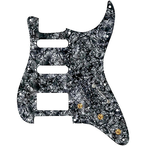 920d Custom HSS Pre-Wired Pickguard for Strat With S5W-HSS-PP Wiring Harness Black Pearl