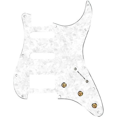 920d Custom HSS Pre-Wired Pickguard for Strat With S5W-HSS-PP Wiring Harness White Pearl