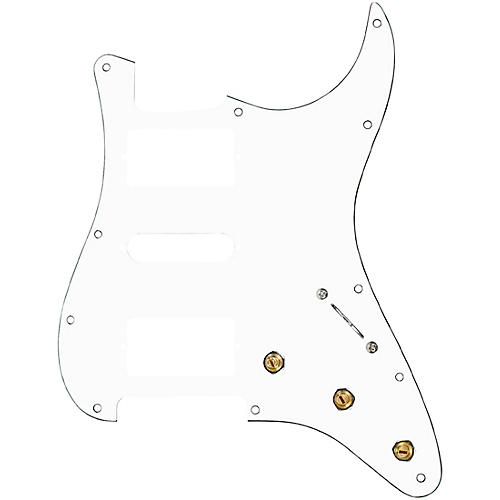 920d Custom HSS Pre-Wired Pickguard for Strat With S5W-HSS Wiring Harness Parchment
