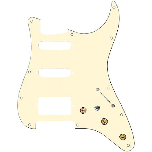 920d Custom HSS Pre-Wired Pickguard for Strat With S7W-HSS-MT Wiring Harness Aged White
