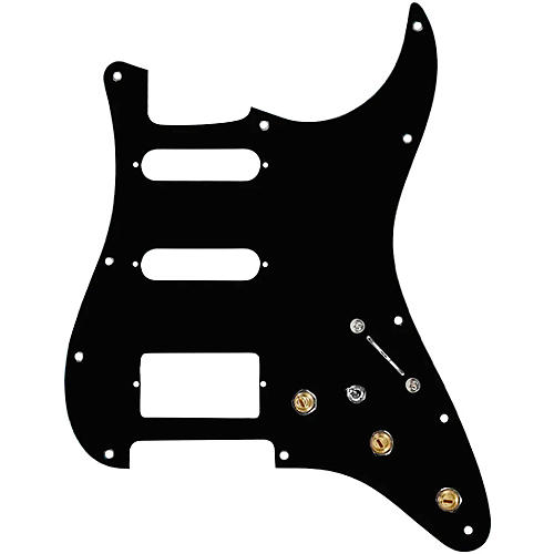 920d Custom HSS Pre-Wired Pickguard for Strat With S7W-HSS-MT Wiring Harness Black