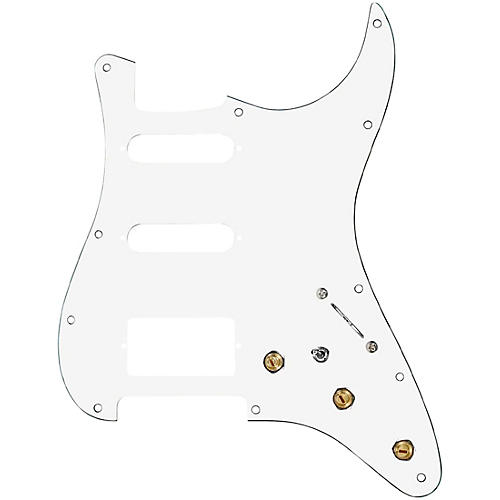 920d Custom HSS Pre-Wired Pickguard for Strat With S7W-HSS-MT Wiring Harness White