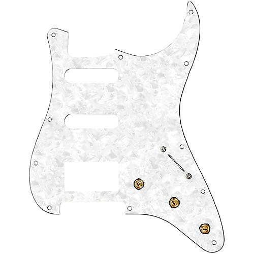 920d Custom HSS Pre-Wired Pickguard for Strat With S7W-HSS-PP Wiring Harness White Pearl