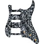 920D Custom HSS Prewired Pickguard for Strat With S5W-HSS Wiring Harness Black Pearl
