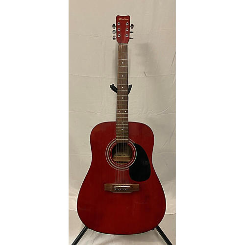 Hohner HW300 Acoustic Guitar Red