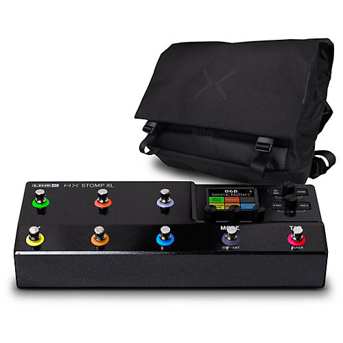 Line 6 HX Stomp XL Multi-Effects Pedal-Black With HX Messenger Bag