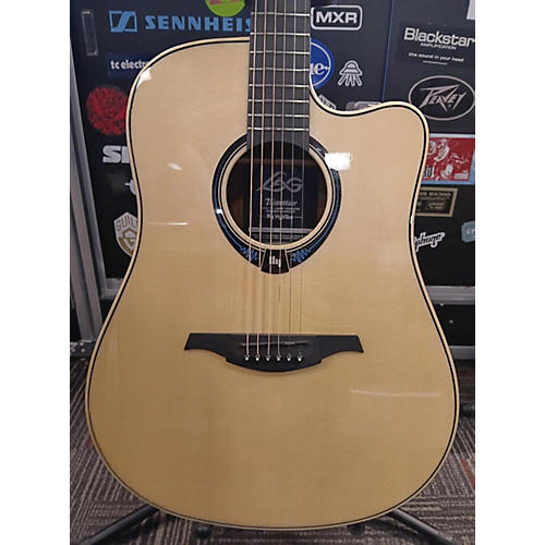 Lag Guitars HYVIBE Acoustic Electric Guitar Natural