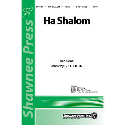 Shawnee Press Ha Shalom 3-Part Mixed composed by Greg Gilpin