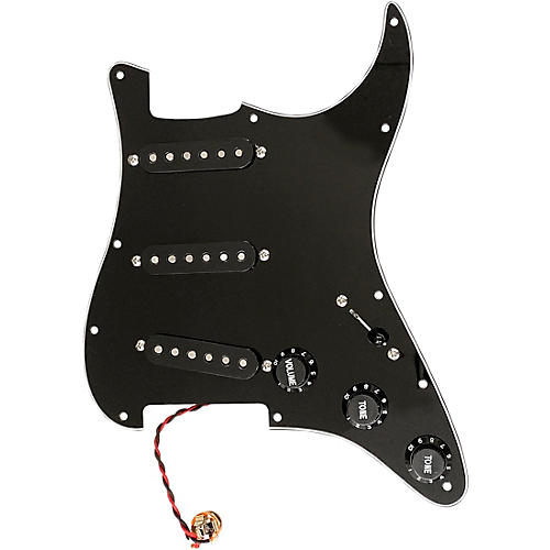 AxLabs Habanero 3 Ply 11-Hole Mount Pre-Wired S/S/S Pickguard Black Black