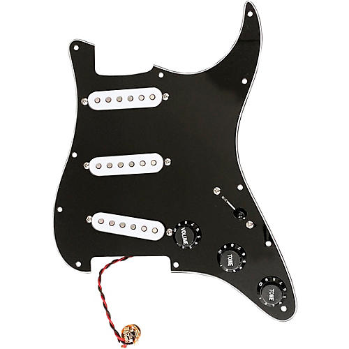 AxLabs Habanero 3 Ply 11-Hole Mount Pre-Wired S/S/S Pickguard Black White