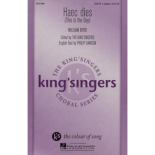 Hal Leonard Haec Dies (This Is the Day) SATB DV A Cappella by The King's Singers