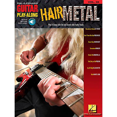 Hal Leonard Hair Metal Guitar Play-Along Series Volume 35 Guitar Tab Songbook with CD