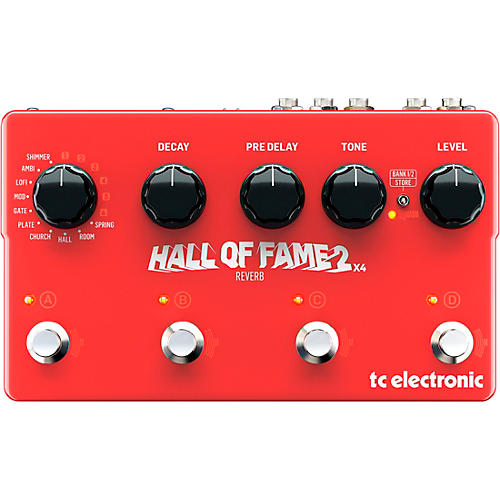 Hall of Fame 2 X4 Reverb Guitar Effect Pedal