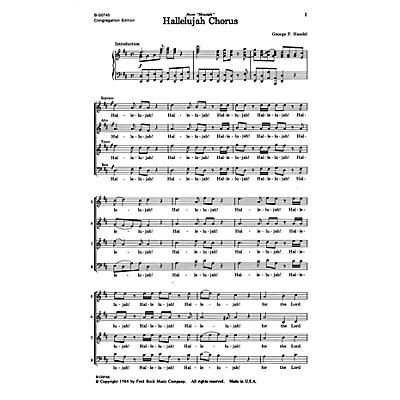 Fred Bock Music Hallelujah Chorus SATB arranged by Fred Bock