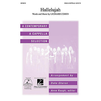 Contemporary A Cappella Publishing Hallelujah SSAA A CAPPELLA arranged by Deke Sharon