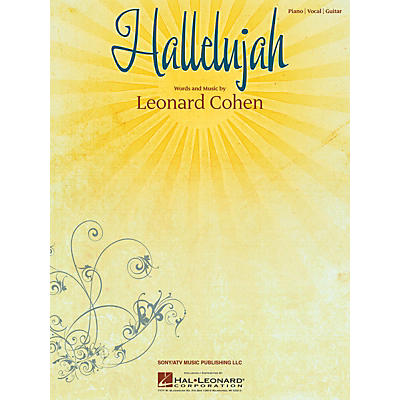 Hal Leonard Hallelujah by Leonard Cohen arranged for piano, vocal and guitar