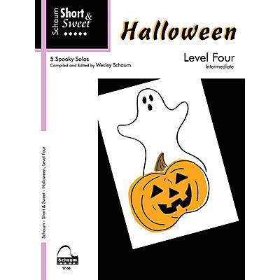 SCHAUM Halloween - Level 4 (Schaum Short & Sweet Series) Educational Piano Book (Level Inter)
