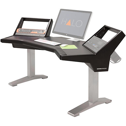 Argosy Halo Base Workstation Desk With Original Hautelink Pattern Desktop
