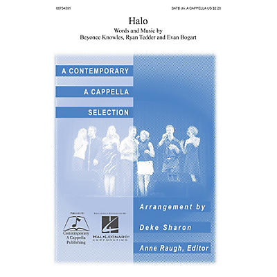 Hal Leonard Halo SATB DV A Cappella arranged by Deke Sharon